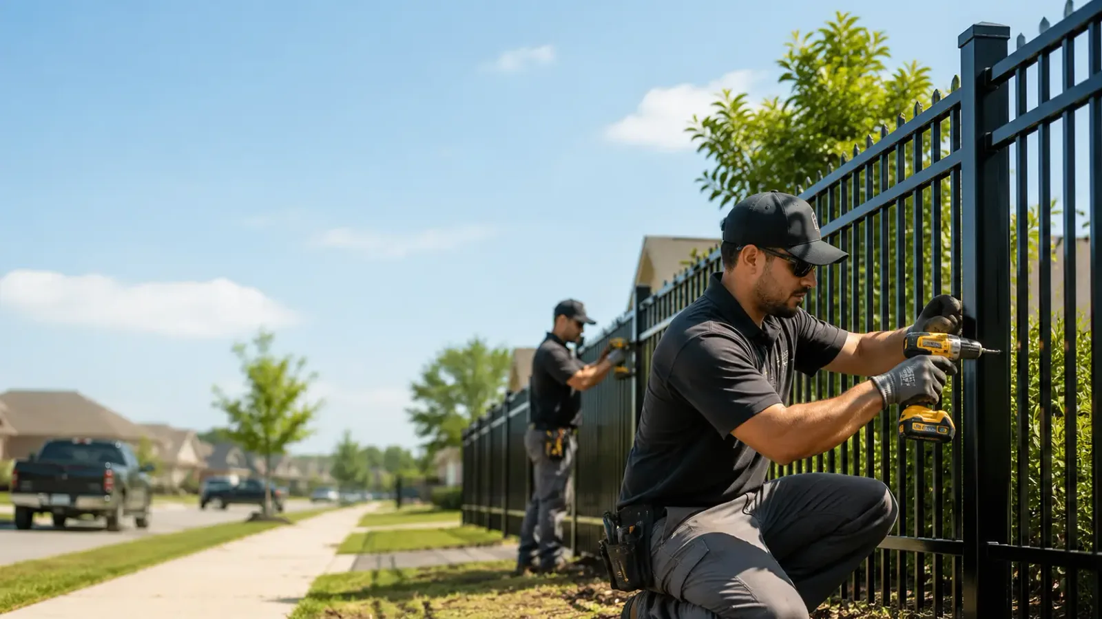 Metal Fence Installation in Rosenberg, TX